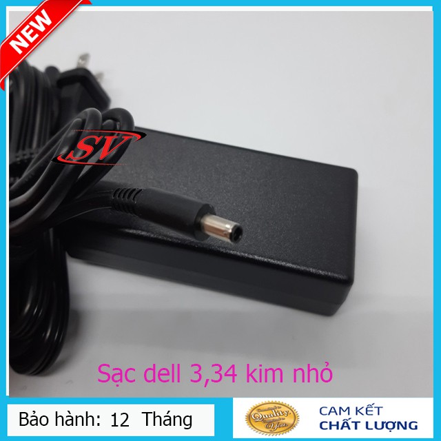 [SẠC ZIN] Sạc laptop dell 3,34 kim nhỏ 65W kích thước chân sạc Φ4.5×Φ3.0 - dây nguồn volex