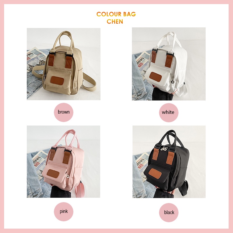 Balo nữ mini ChenHua balo vải thời trang ulzzang đi chơi du lịch đẹp BL83