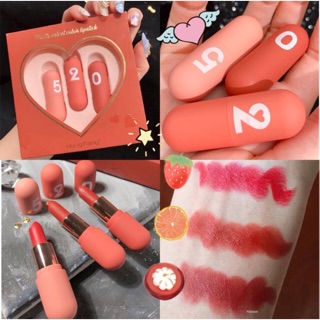 [Hàng mới về] Bộ son môi Heng Fang mịn như nhung giữ ẩm chống thấm nước