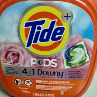 Viên giặt tide pods hương Downy 104 viên.