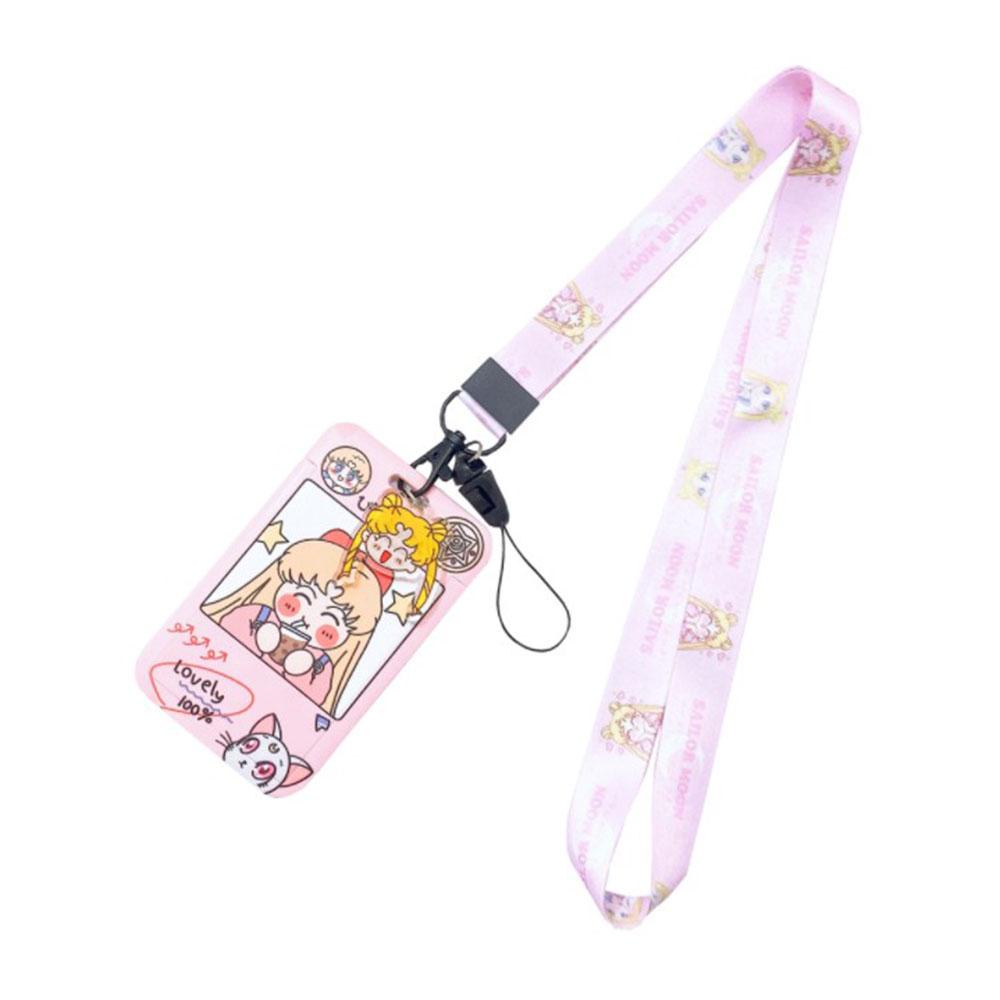 Ví Đựng Thẻ Tín Dụng / Tiền / Thẻ ID Có Móc Khóa Họa Tiết Hoạt Hình Dành Cho Học Sinh