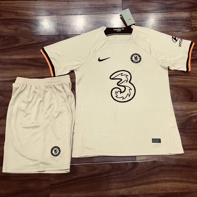 Bộ Quần Áo Bóng Đá Màu Vàng Số 3 Chelsea Mùa Giải 2022 / 23