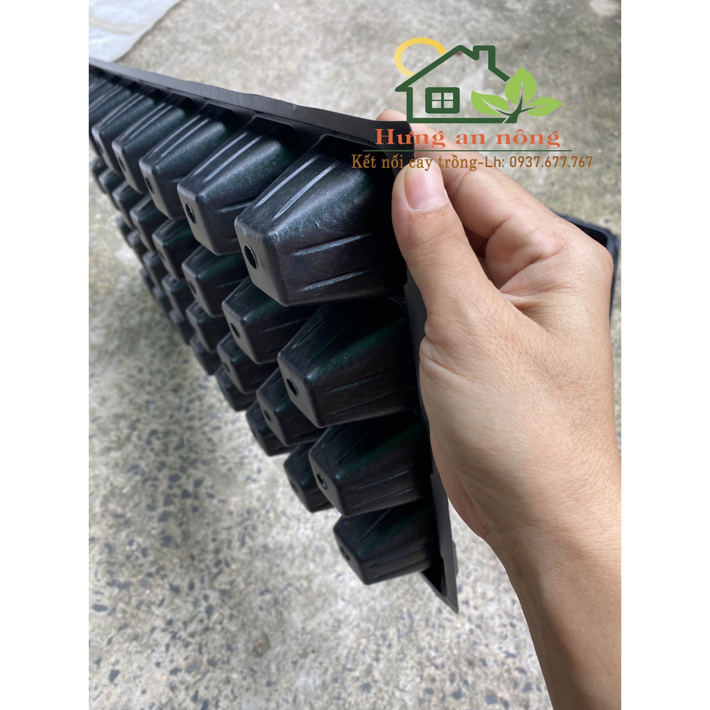 Khay vỉ ươm - Set 5/10 khay chữ nhật 21/32 Ô VUÔNG - dùng chứa chậu ươm trồng sen đá xương rồng cây cảnh, lan con