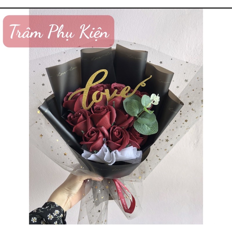 Lưới sao gói hoa điểm nhấn đẹp