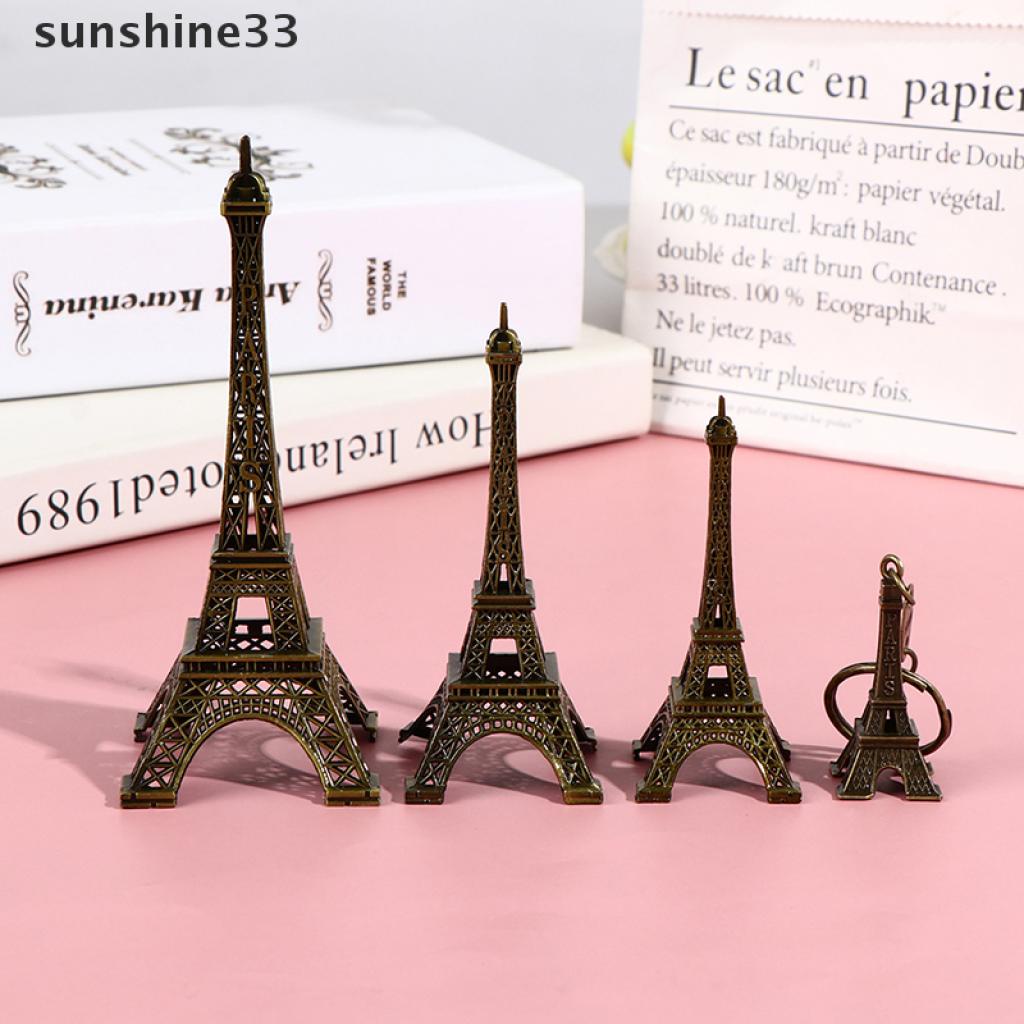 Mô hình tháp Eiffel bằng đồng phong cách cổ điển để trang trí bàn làm việc