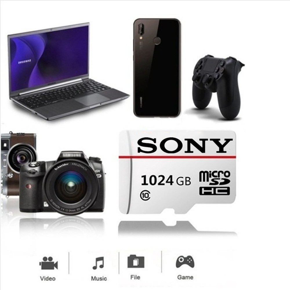 Nơi♤✐Thẻ Nhớ Tốc Độ Cao Thương Hiệu Sony Sdxc Class10 Dung Lượng 1024gb/512gb/256gb/128gb