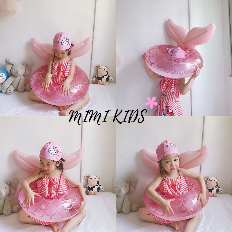 Phao bơi tiên cá hồng chống lật - Mimi Kids cho bé