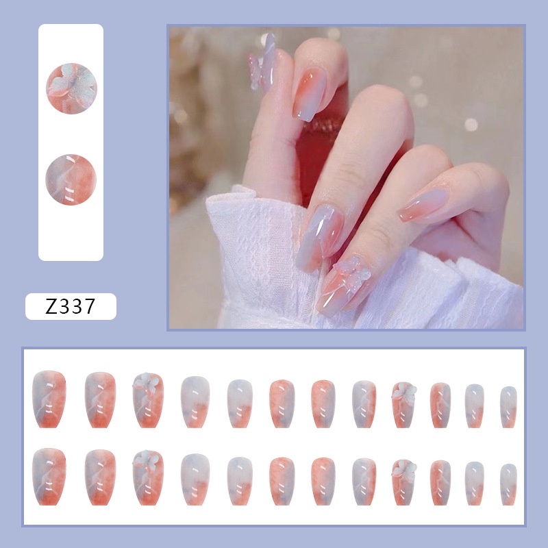 Bộ móng tay giả đính đá nail xinh