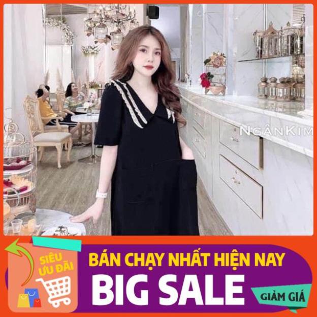 [Bán Sỉ] Váy đũi cổ bèo dáng xuông dài 1m hàng đổ shop