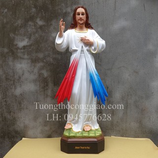 Tượng Lòng Thương Xót Chúa 70cm Composite