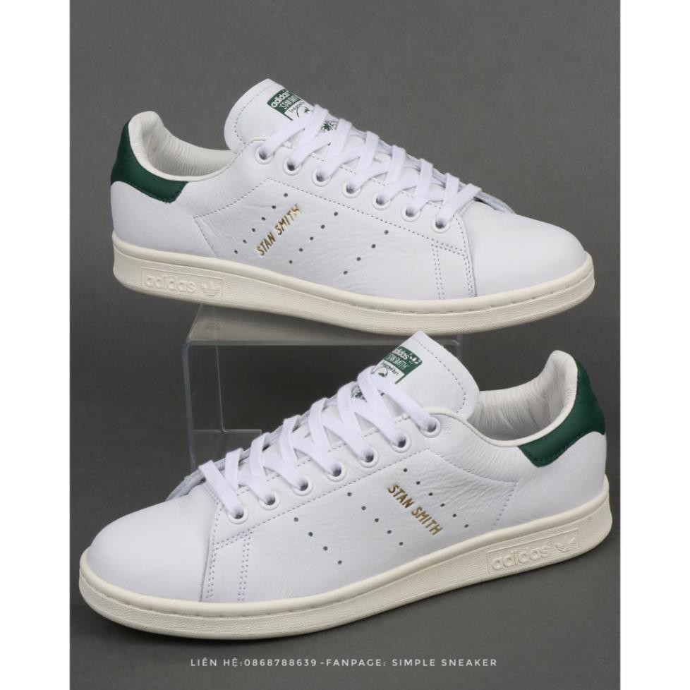 [Hạ Giá] Giày Adidas 💙FREESHIP💙Adidas Stan Smith Vintage Chính Hãng - Giày Stan Smith Gót Xanh Chuẩn Auth [CQ2871]