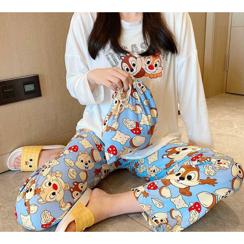 Bộ đồ ngủ thu đông bộ pijama nữ dễ thương quyến rũ mẫu mới chất đẹp phong cách Hàn Quốc Style 2020