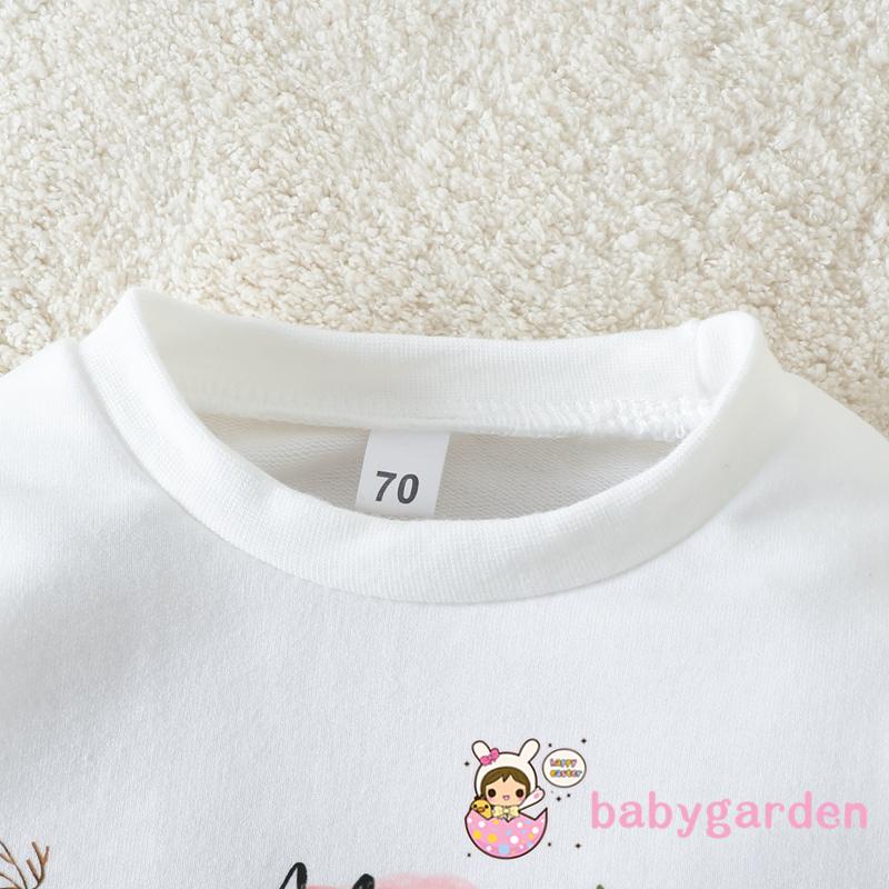 Áo Liền Quần Tay Dài Cổ Tròn In Họa Tiết Giáng Sinh Cho Bé 0-24 Tháng Tuổi