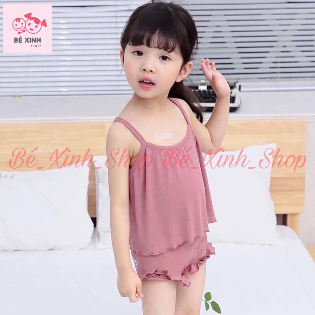 Đồ bộ quần áo cho bé gái mùa hè 2 dây Minky Mom [Big Sale] đồ bộ thun lạnh 2 DÂY CHO BÉ GÁI dễ thương Minky Mom