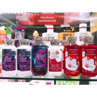 Sữa tắm và duỡng thể dark kiss