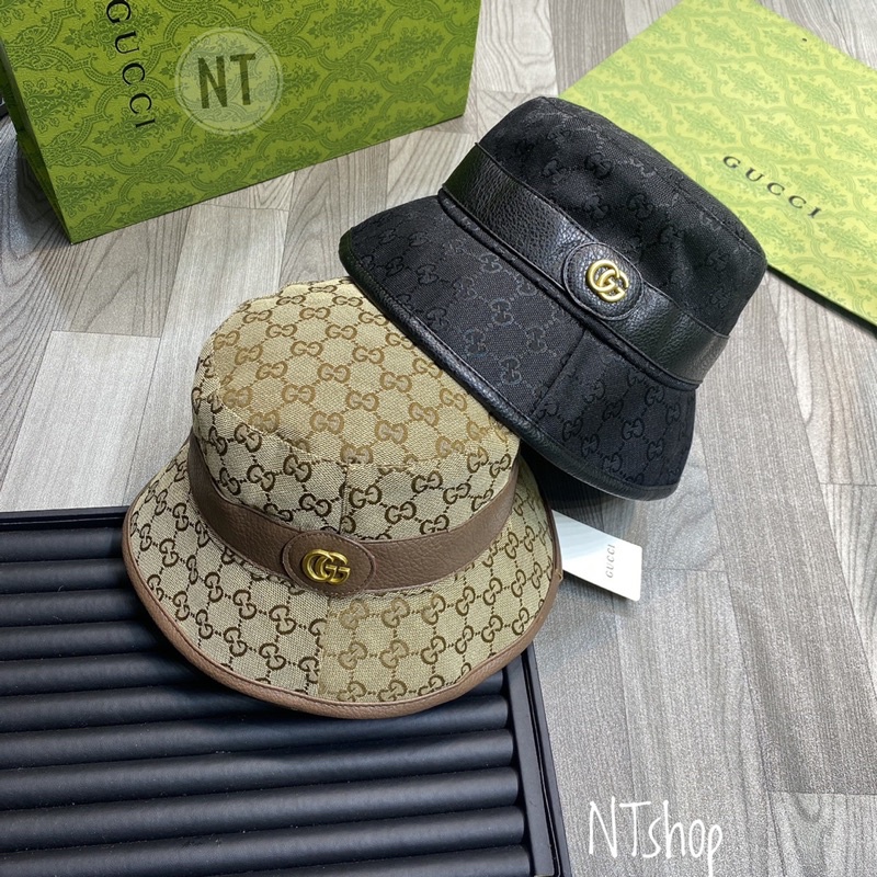 Mũ vành bucket GC chữ nhỏ, vòng mũ 57cm chuẩn form hãng, hàng Quảng Châu loại 1