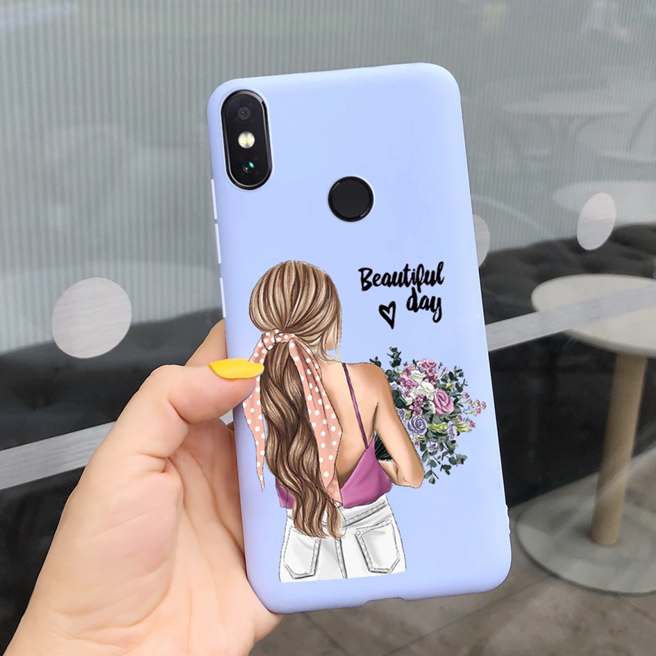 Ốp Điện Thoại Mềm Chống Sốc Vẽ Hình Hoa Xinh Xắn Cho Xiaomi Redmi Note 5 Pro Xiaomi Redmi Note5 5 Pro