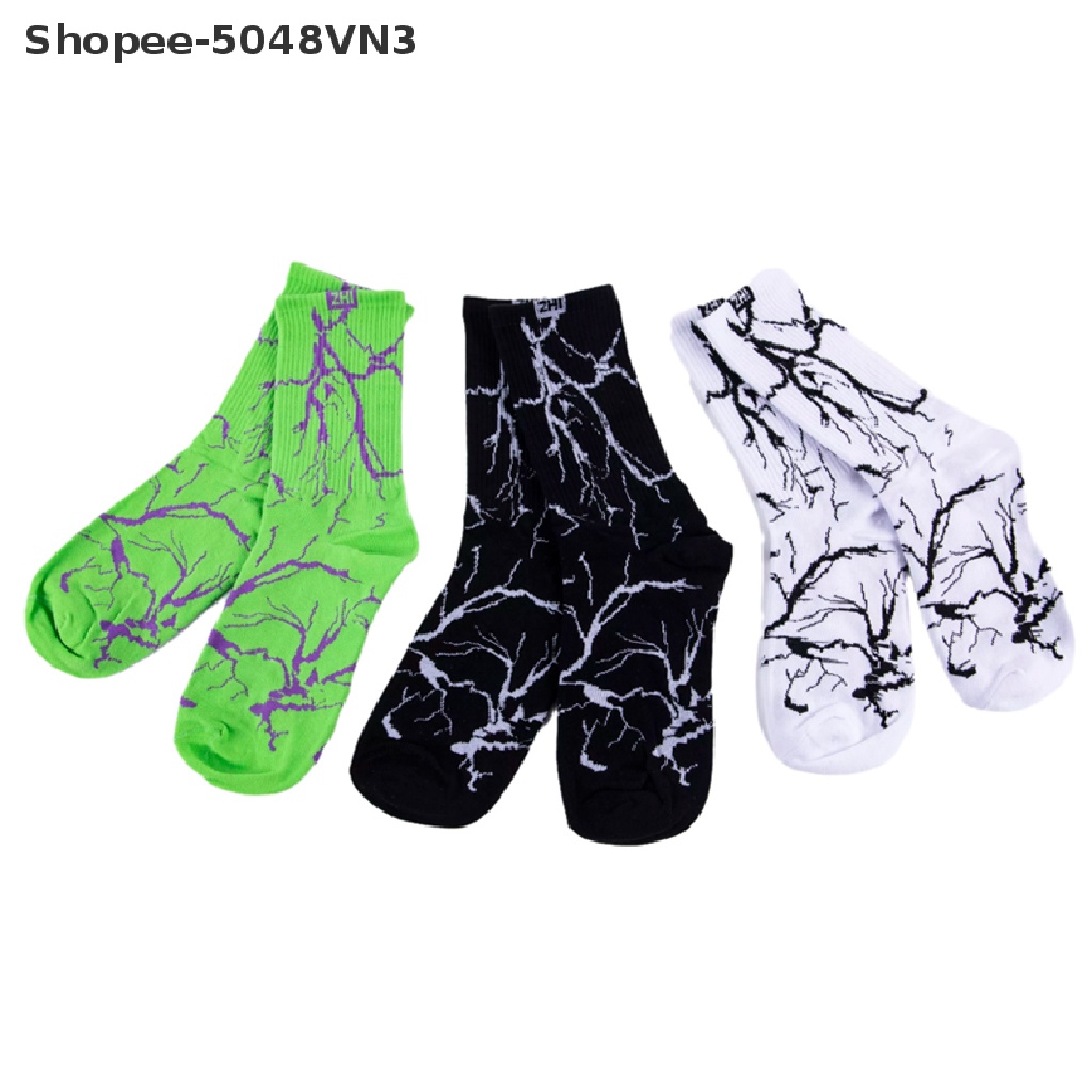 Shopee-5048vn3 Đôi Vớ Dài Phong Cách Hip Hop Harajuku Hàn Quốc Vui Nhộn