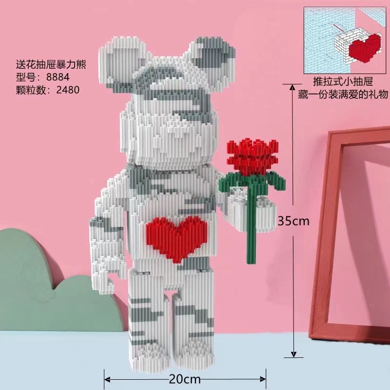 Mô hình đồ chơi lắp ráp gấu violent cho bé - ảnh sản phẩm 3