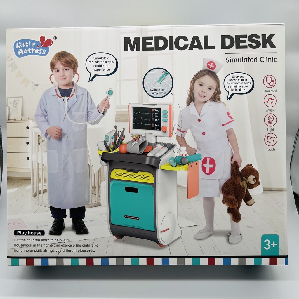 Đồ chơi bác sĩ, bộ đồ chơi bác sĩ full phụ kiện bộ to nhựa abs cho bé
