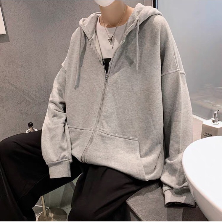 ÁO KHOÁC HOODIE NAM TRƠN VẢI NỈ ĐỦ MÀU ĐƠN GIẢN DỄ PHỐI ĐỒ - GU FASHION | BigBuy360 - bigbuy360.vn