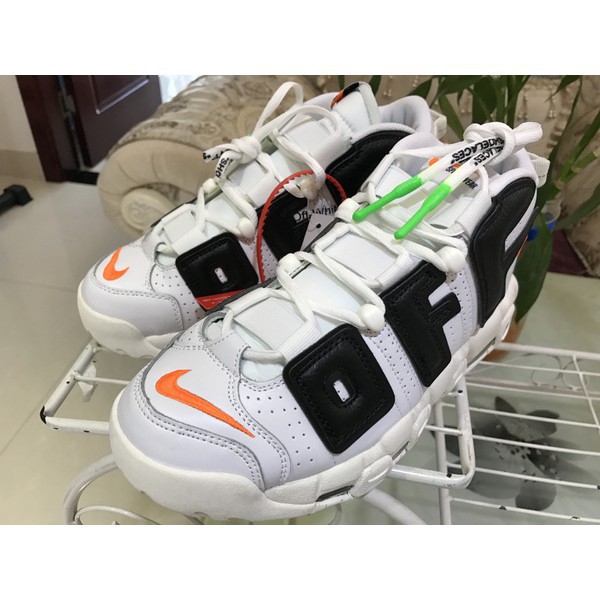 Giày Thể Thao NIKE AIR MORE UPTEMPO OFF WHITE Trắng Chữ Đen (FULL BOX)_Nhungrose