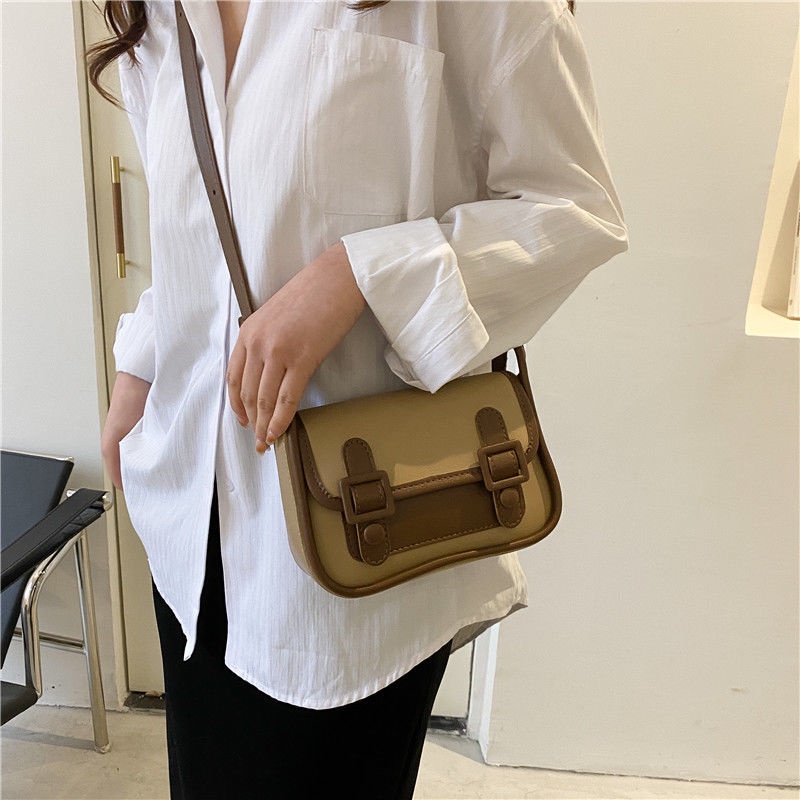 Cambridge bag for women 2022 new fashion contrast color small square French niche underarm bag all-match ins messenger bag