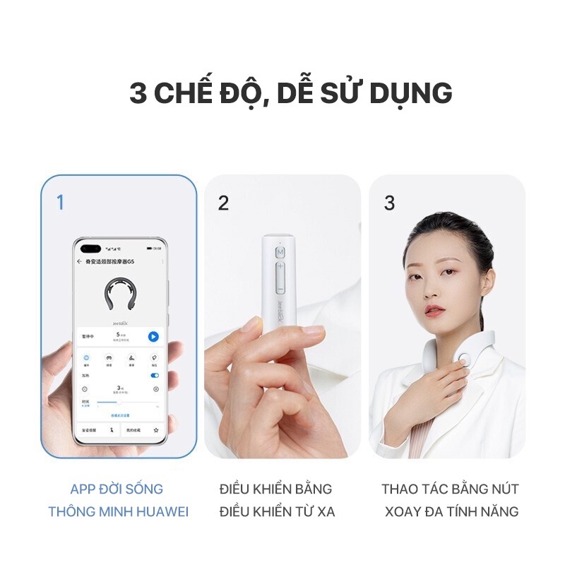 Máy massage cổ Jeeback G5 Máy massage cổ thông minh Xiaomi Youpin phân phối - Minh Tín Shop
