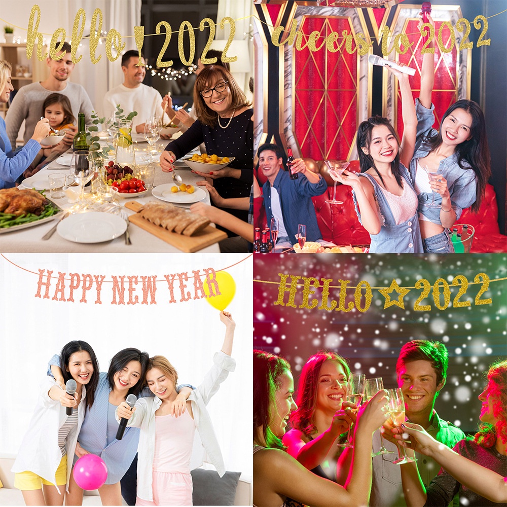 Bộ Dây Banner Trang Trí Năm Mới 2022 2022