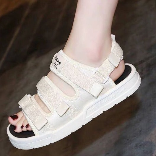 ( Có Sẵn Loại 1) Sandal Quai Dán Học Sinh 3 quai Phong cách Hàn Quốc Fiting