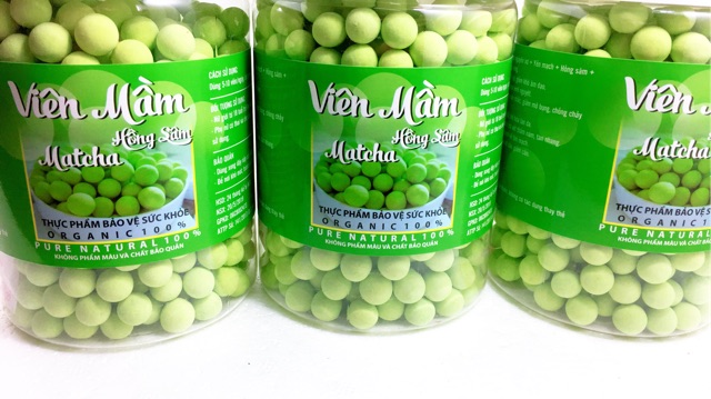 VIÊN MẦM ĐẬU NÀNH MATCHA ( có mã vạch, tem đảm bảo) | BigBuy360 - bigbuy360.vn