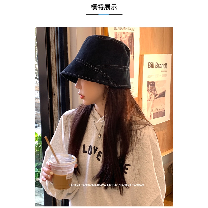 Mũ bucket kaki che mặt phong cách thời trang Hàn Quốc - Nalita shhop