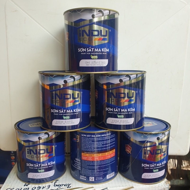 Sơn INDU 1kg - 3kg chính hãng - khô nhanh chống bong tróc