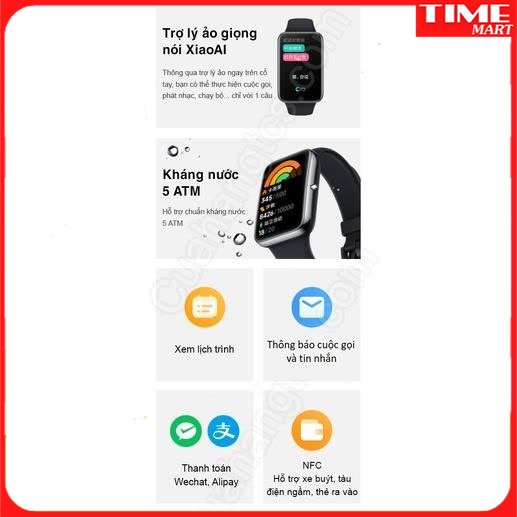 [CHÍNH HÃNG] Đồng hồ, Vòng đeo tay thông minh Xiaomi Mi Band 7 Pro GPS độc lập. Sang trọng với mọi lứa tuổi [TIME_MART ]