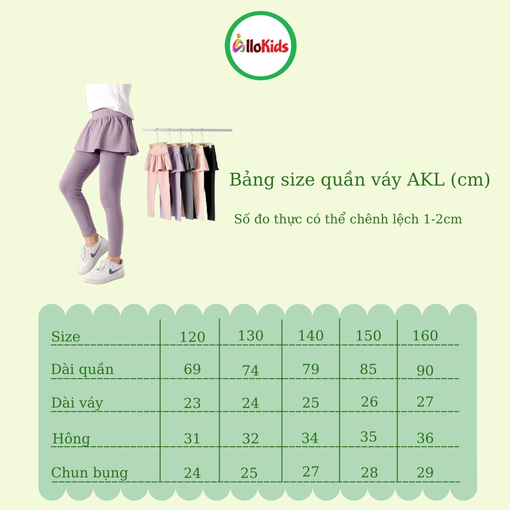 18-45kg Quần Liền Váy AKL Thu Đông Cho Bé Gái NEW 2022