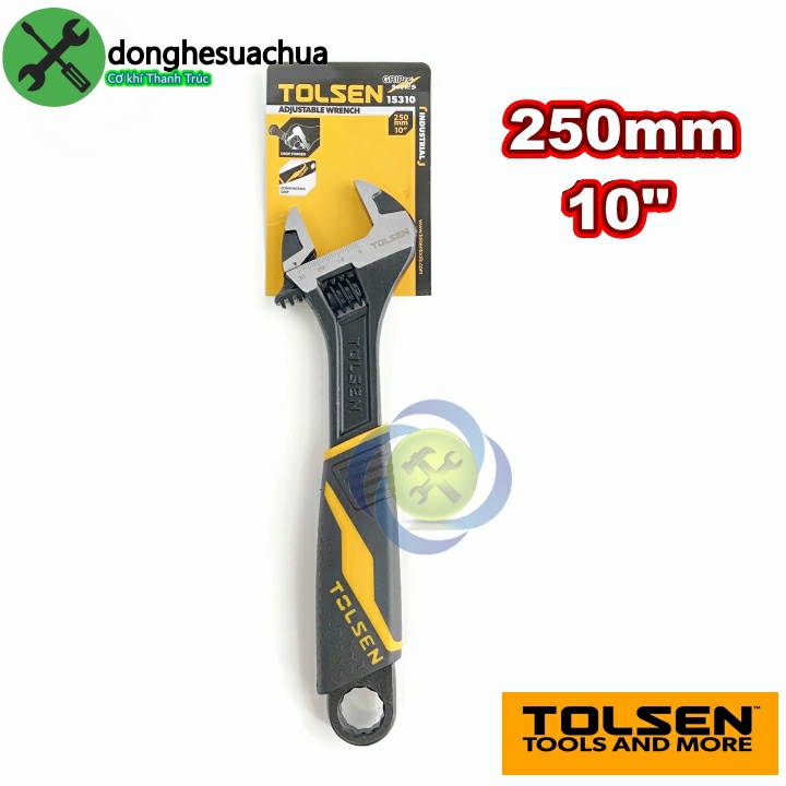 Mỏ lết bọc nhựa Tolsen 15310 dài 250mm 10inch