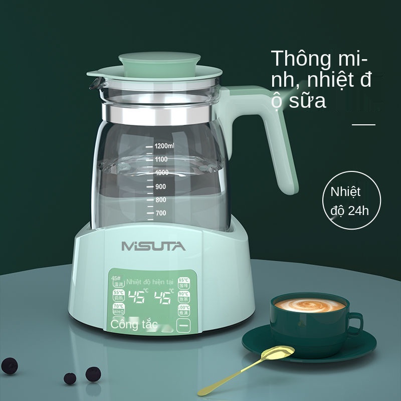 Máy điều nhiệt sữa bột cho trẻ em✽Máy hâm sữa tự động Misuta, bình giữ ấm cho bé, pha thông minh bột tạo bọt sữa, bộ đi