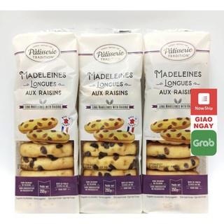 BÁNH BÔNG LAN NHO PHÁP 250G PATISSERIE TRADITION MADELEINES LONGUES