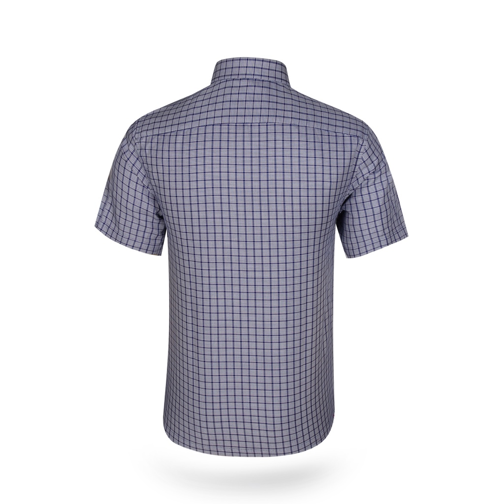 Áo sơ mi nam Khatoco tay ngắn kẻ caro mã A1MN378T2-CNCR033-2102-N | BigBuy360 - bigbuy360.vn