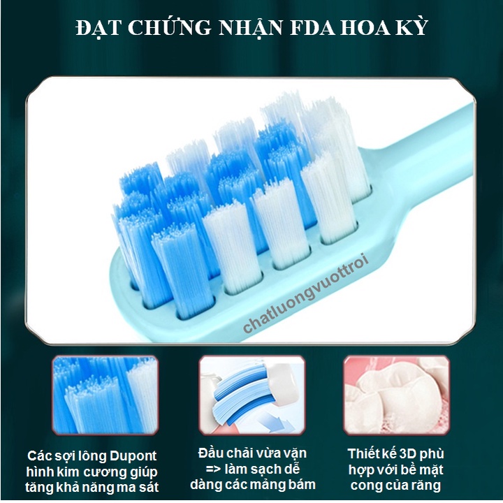Bàn Chải Điện GOODPAY KONA R8 Cao Cấp - Cính Hãng