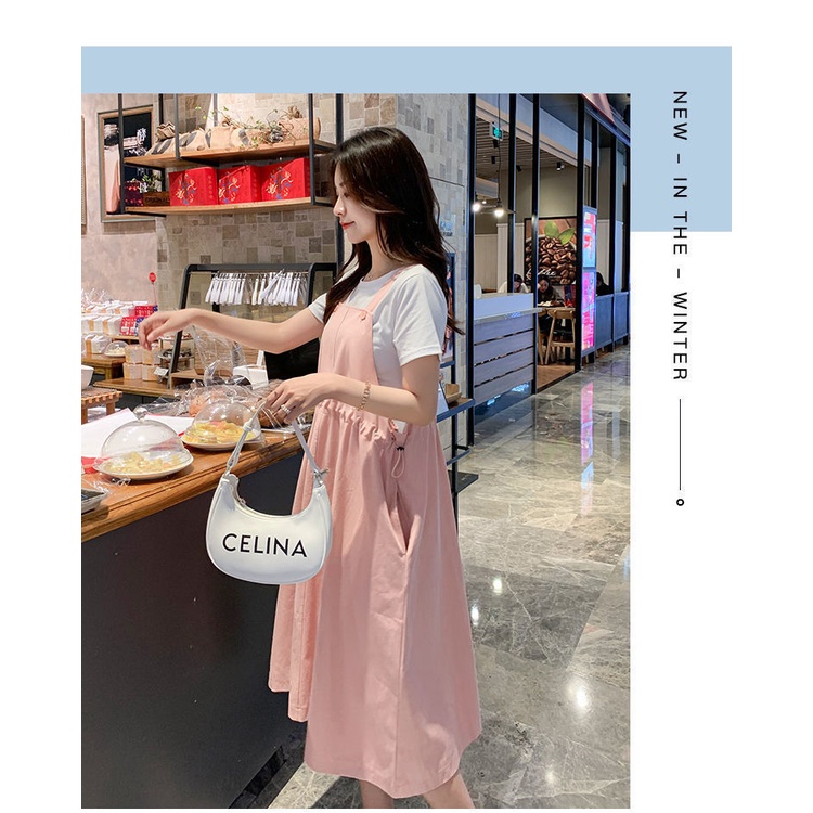 Đầm yếm thiết kế xinh xắn thời trang mùa hè cho phụ nữ mang thai