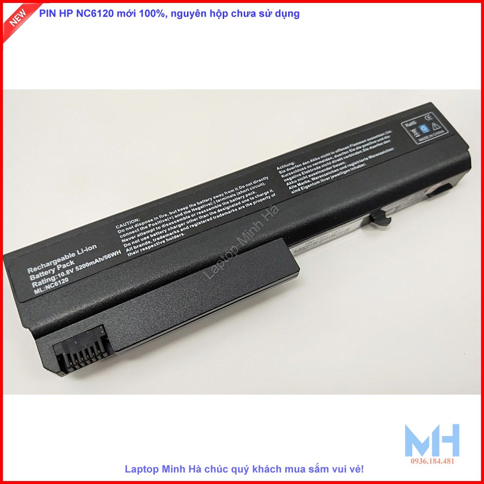 Pin laptop HP Compaq NC6105 Battery For Hp Compaq 6510b NC6100 NC6105 NC6120 NC6200 NC6300 NC6400 6 cell 4400mah