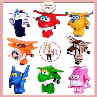 [Nhập mã TOYJUNE giảm 10K]Bộ 8 Mô Hình Đội Bay Siêu Đẳng /Super Wings Đồ Chơi Có Thể Biến Hình Rô Bốt