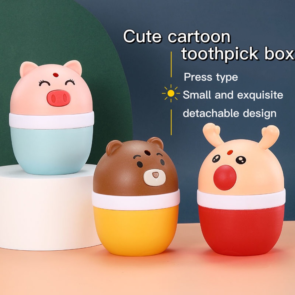 Hộp đựng tăm xỉa răng tự động hình hoạt hình sáng tạo