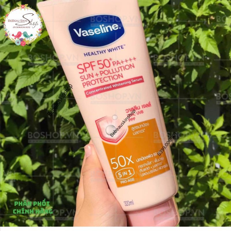 Sữa Dưỡng Thể Vaseline Perfect Serum 50X Tuýp - 320ml [MẪU MỚI]