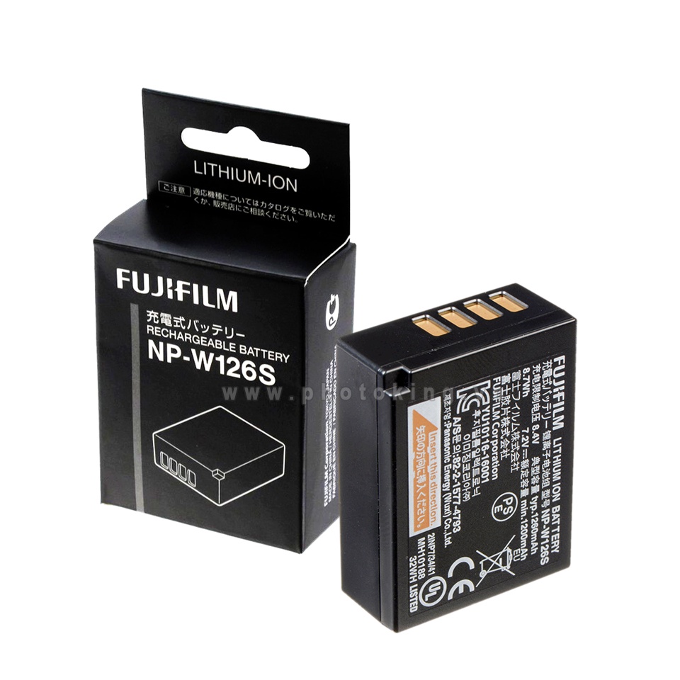 Pin Fujifilm NP-W126S dung lượng cao cho Máy X-H1 X-Pro3 X-T3 X-T2 X-T30 X-T20 X-T200 X-T100 X-E3 X-A7 X-A5 X100V X100F