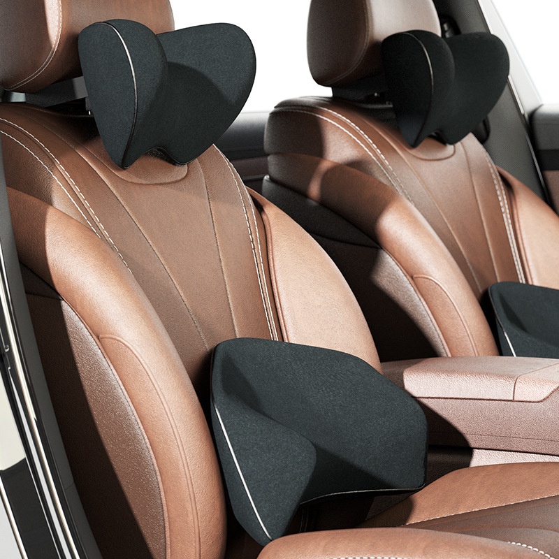 Đệm tựa đầu ô tô Bộ gối tựa đầu ô tô Đệm thắt lưng Bướm tựa đầu ô tô Memory Foam cho ô tô Gối tựa lưng ghế ô tô Gối kê cổ Gối thắt lưng