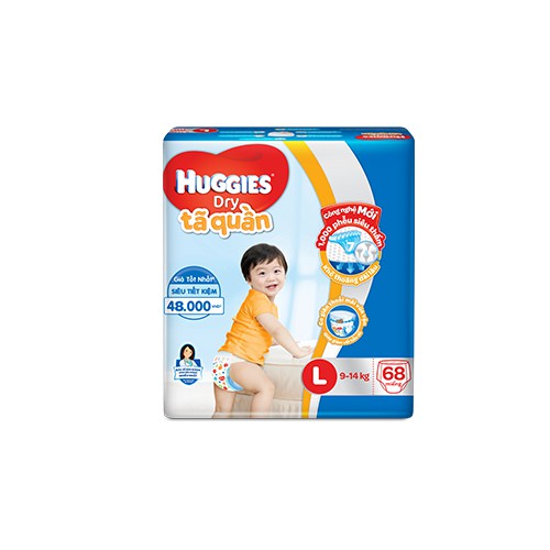 Tã quần Huggies sz M74/ L68/ XL62/ XXL56