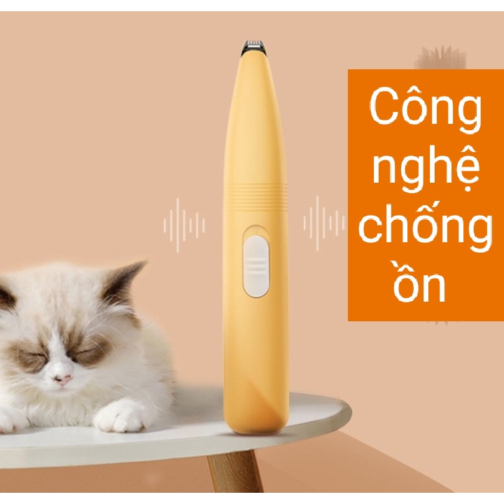 Tông Đơ Mini Cắt Tỉa Lông Bàn Chân, Lông Tai, Lông Vùng Mắt Cho Chó Mèo