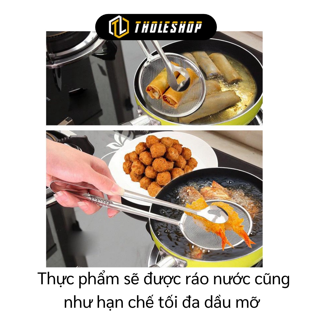 Dụng Cụ Gắp Đồ Chiên - Vợt Lưới Bằng Thép Không Gỉ Giúp Ráo Dầu Tiện Lợi 5744